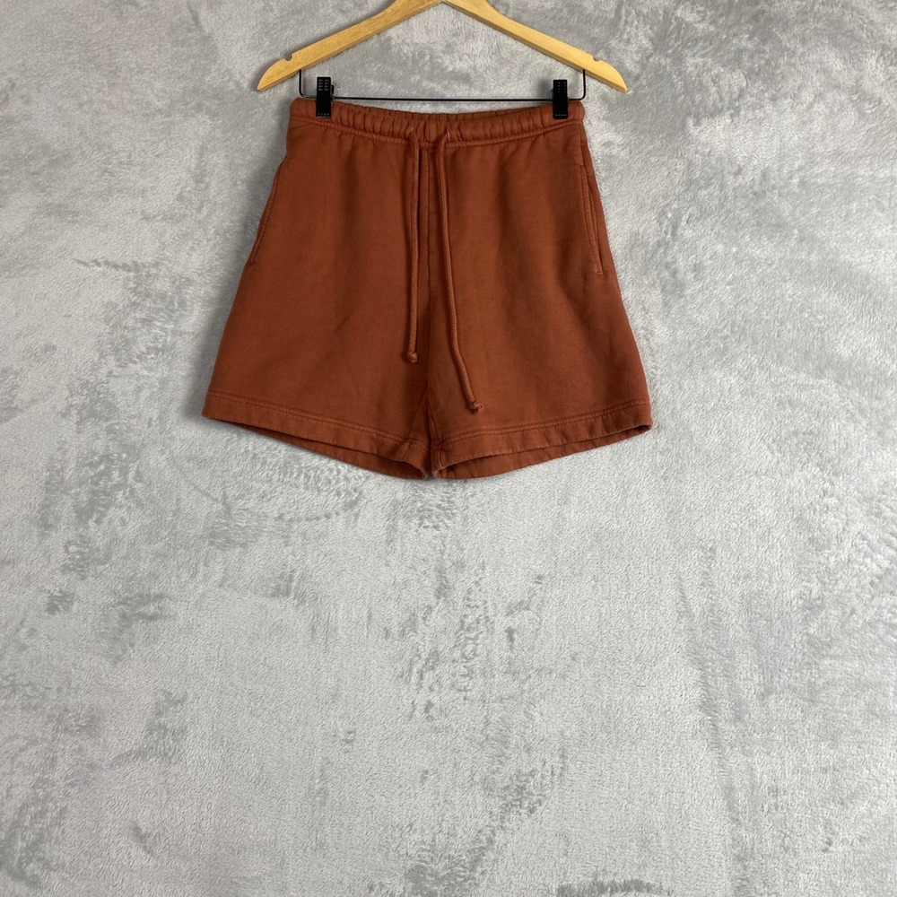 Wilfred Free Aritzia Rust Brown Organic Cotton Sweat Shorts XS 82817